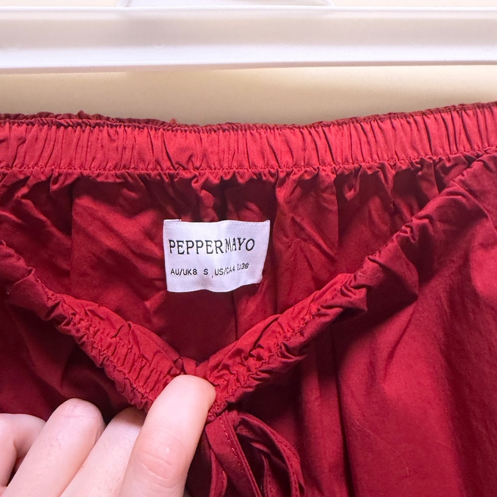 Peppermayo Deep Red Maxi Skirt - Picture 2 of 2
